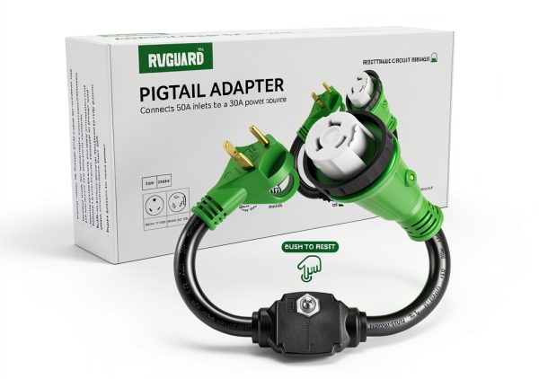 RVGUARD 30A to 50A RV Power Adapter-8