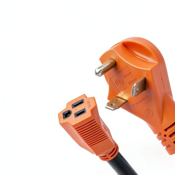 30 Amp RV Power Adapter Fahkns Orange Copper Plug-2