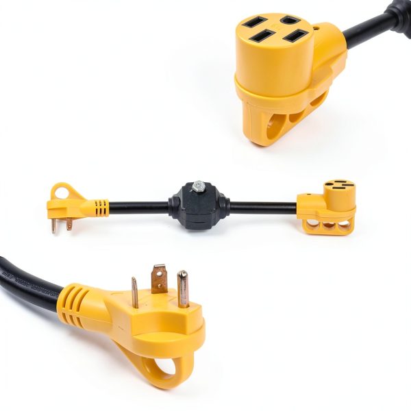 Cordmitpro 30A to 50A RV Dogbone Adapter with Overload Protection and-1