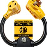 Cordmitpro 50A to 30A RV Dogbone Power Adapter with Overload-0