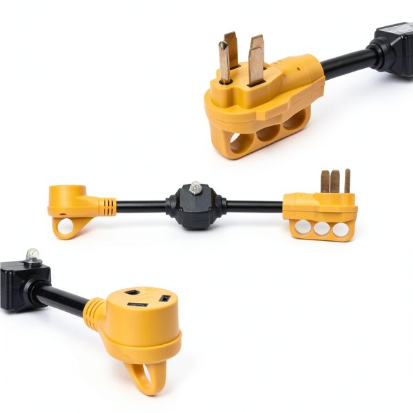 Cordmitpro 50A to 30A RV Dogbone Power Adapter with Overload-2
