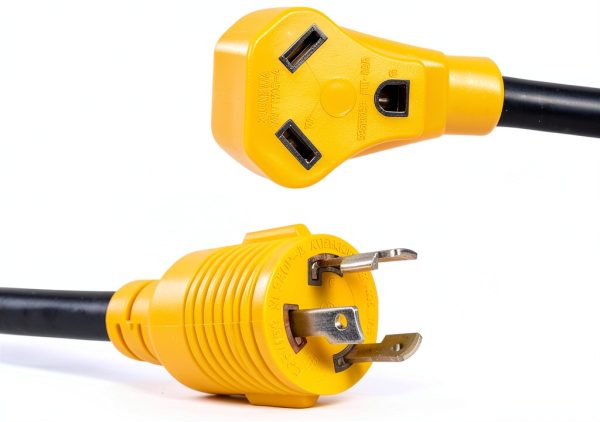 Oviitech NEMA RV Power Adapter 30A Male to Female Heavy Duty Rubber-5