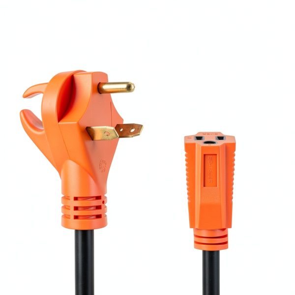 Ficstar NEMA TT-30P to 5-15R RV Power Adapter 30A to 15A 12‑Gauge-6