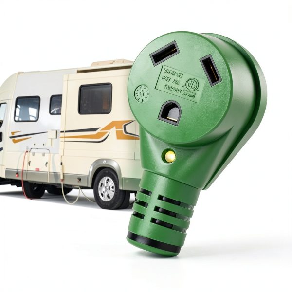 RV Power Adapter RVGUARD 50A Male to 30A Female Overload Protection-6