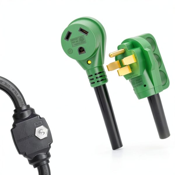 RV Power Adapter RVGUARD 50A Male to 30A Female Overload Protection-3
