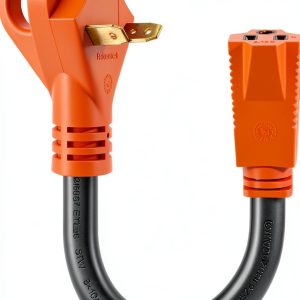 Ficstar NEMA TT-30P to 5-15R RV Power Adapter 30A to 15A 12‑Gauge-0