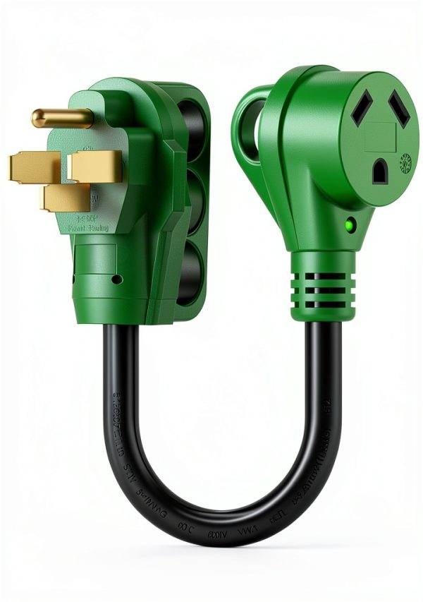 RV Power Adapter 50A to 30A Male to Female RVGUARD Copper Cable-0