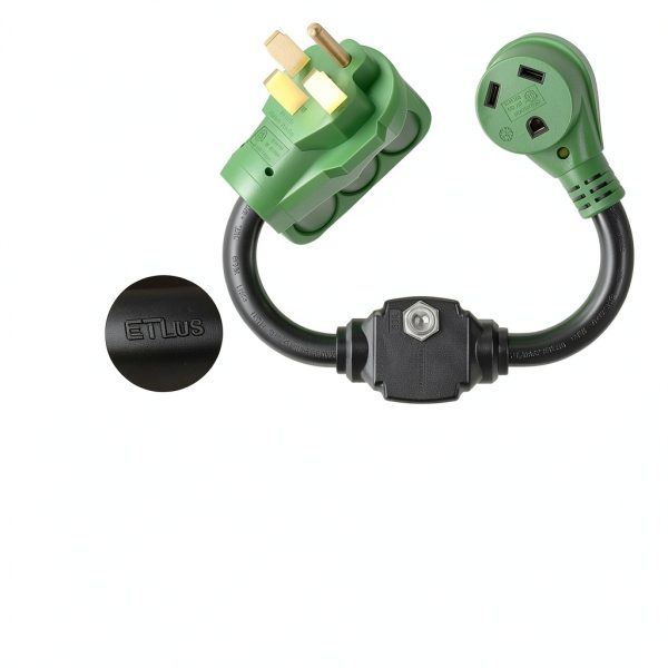 RV Power Adapter RVGUARD 50A Male to 30A Female Overload Protection-4