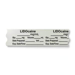Anesthesia label AN-2-11 PDC Healthcare Tall Man with Quantity and-0
