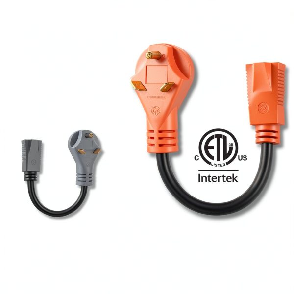 Ficstar NEMA TT-30P to 5-15R RV Power Adapter 30A to 15A 12‑Gauge-5