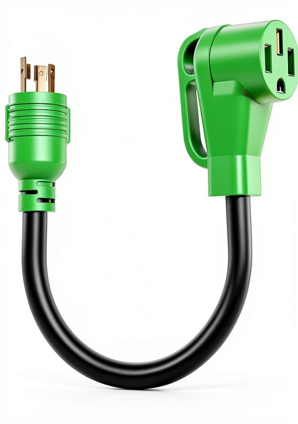 Oviitech NEMA L5-30P to 14-50R 30A Generator to RV Adapter Green-0
