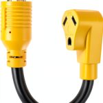 Oviitech NEMA RV Power Adapter 30A Male to Female Heavy Duty Rubber-0
