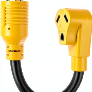 Oviitech NEMA RV Power Adapter 30A Male to Female Heavy Duty Rubber-0