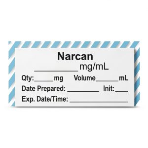 Narcan Anesthesia Label by PDC Healthcare LANS-2-71 1" Core 500pcs-0