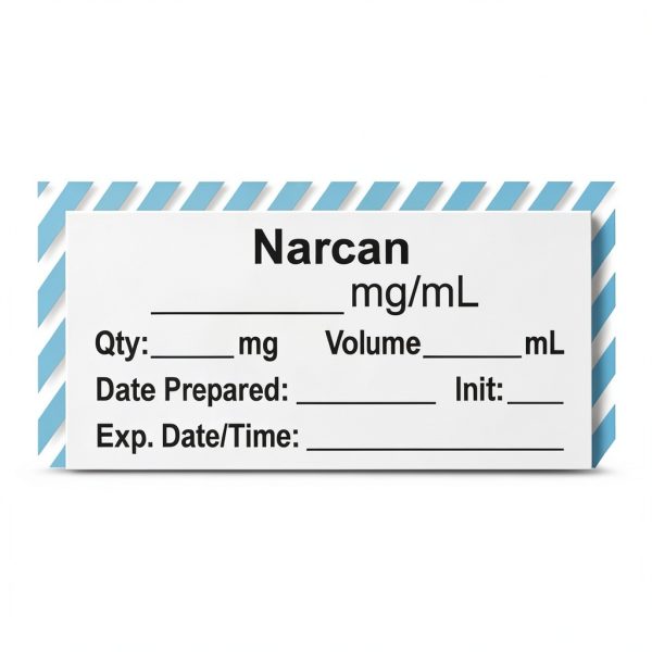 Narcan Anesthesia Label by PDC Healthcare LANS-2-71 1" Core 500pcs-0
