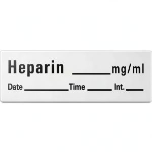 Anesthesia Removable Tape PDC AN-10 Heparin 1/2" White 500" Length 333-0