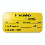 Anesthesia Label PDC Healthcare LAN-2-24 Yellow 1" Core 500 Roll-0