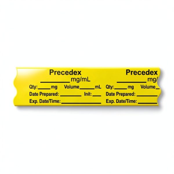 Precedex Anesthesia Tape 1" Core Yellow 500ft PDC Healthcare AN-2-24-0